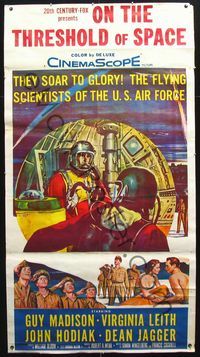 2p120 ON THE THRESHOLD OF SPACE 3sh '56 scientiests of the U.S. Air Force soar to glory, cool art!