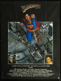 2p217 SUPERMAN French one-panel '78 comic book hero Christopher Reeve, Gene Hackman, Marlon Brando