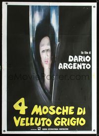 2p229 FOUR FLIES ON GREY VELVET Italian 1panel '71 Dario Argento's 4 Mosche di Velluto Grigio, cool!