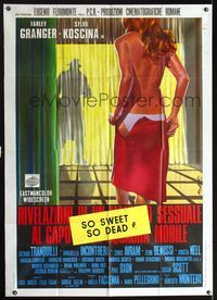 2p242 SLASHER Italian 1p '72 art of voyeur sex maniac who kills only beautiful women by Enzo Nistri