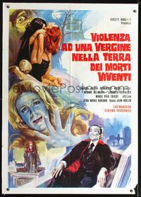 2p245 STRANGE THINGS HAPPEN AT NIGHT Italian 1p '70 Le Frisson des vampires, cool art by Druillet!