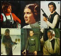 2p074 STAR WARS color 36x38 still '77 Luke, Leia, Han Solo, Chewbacca, Obi-wan, Grand Moff Tarkin