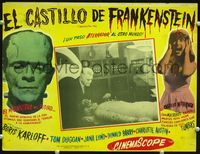 2p268 FRANKENSTEIN 1970 Mexican LC '58 great images of Boris Karloff as the doctor AND monster!