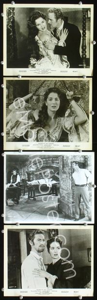 2q532 BLOOD OF THE VAMPIRE 4 8x10s '58 Donald Wolfit, sexy Barbara Shelley, where Dracula left off!