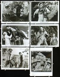2q453 FIRST MEN IN THE MOON 6 8x10 movie stills '64 Ray Harryhausen, H.G. Wells sci-fi!