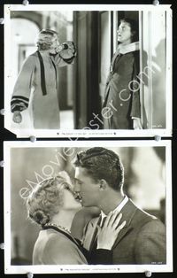2q598 HAUNTED HOUSE 2 8x10s '28 close up of Thelma Todd kissing & biting her hand as guy is grabbed!