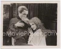 2q319 MAN WHO LAUGHS 8x10 still '28 blind Mary Philbin with Conrad Veidt with hand covering mouth!