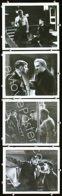 2q549 PHANTOM SHIP 4 8x10 movie stills '35 Hammer horror, Bela Lugosi pictured in all four scenes!