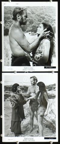 2q607 PLANET OF THE APES 2 8x10 movie stills '68 Charlton Heston, sexy Linda Harrison, Kim Hunter