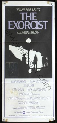 2q148 EXORCIST Australian daybill '74 William Friedkin, horror classic from William Peter Blatty!