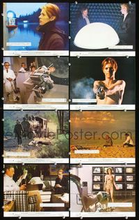 2q260 MAN WHO FELL TO EARTH 8 color English FOH LCs '76 Roeg, great images of alien David Bowie!