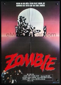 2q073 DAWN OF THE DEAD German movie poster '78 George Romero, original artwork plus cast photos!