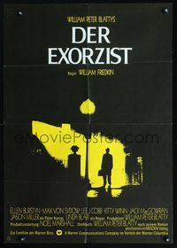 2q078 EXORCIST German '74 William Friedkin, Von Sydow, horror classic from William Peter Blatty!
