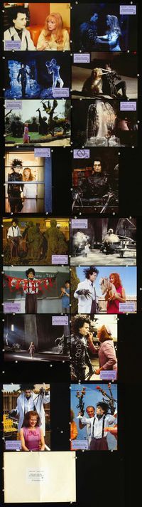 2q050 EDWARD SCISSORHANDS 16 German LCs '90 Tim Burton & Johnny Depp fantasy classic, best images!