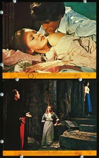 2q595 DRACULA HAS RISEN FROM THE GRAVE 2 8x10 mini LCs '69 Hammer, Christopher Lee, Veronica Carlson