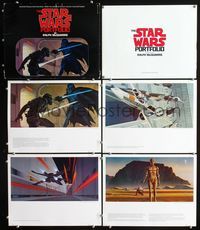 2q008 STAR WARS art portfolio '77 George Lucas, cool different artwork images by Ralph McQuarrie!