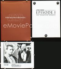 2q024 PHANTOM MENACE presskit '99 George Lucas, Star Wars Episode I, Ewan McGregor, Liam Neeson