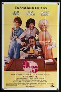 2r031 9 TO 5 one-sheet movie poster '80 great image of Dolly Parton, Jane Fonda, and Lily Tomlin!