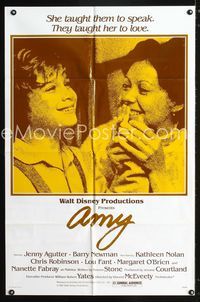 2r059 AMY one-sheet poster '81 Jenny Agutter teaches deaf kids to speak, they taught her to love!