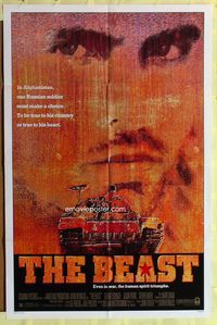 2r089 BEAST one-sheet movie poster '88 Jason Patric, cool tank image!