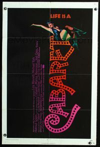 2r127 CABARET one-sheet movie poster '72 singing & dancing Liza Minnelli in Nazi Germany, Bob Fosse
