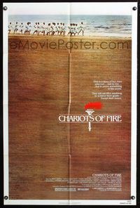 2r139 CHARIOTS OF FIRE one-sheet poster '81 Hugh Hudson English Olympic running sports classic!