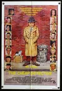 2r141 CHEAP DETECTIVE style B one-sheet poster '78 artwork of private eye Peter Falk, Ann-Margret