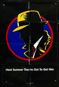 2r208 DICK TRACY DS Next Summer style teaser one-sheet movie poster '90 Warren Beatty, Madonna, Al Pacino