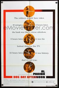2r221 DOG DAY AFTERNOON one-sheet poster '75 Al Pacino, Sidney Lumet bank robbery crime classic!