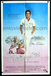 2r270 FLAMINGO KID one-sheet movie poster '84 great image of young Matt Dillon & sexy Janet Jones!