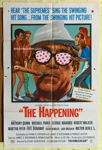 2r342 HAPPENING one-sheet movie poster '67 Anthony Quinn, introducing Faye Dunaway!