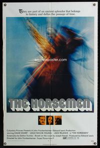 2r401 HORSEMEN one-sheet movie poster '71 Omar Sharif, John Frankenheimer, crazy image!