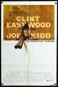 2r456 JOE KIDD one-sheet movie poster '72 Clint Eastwood, Robert Duvall, John Sturges