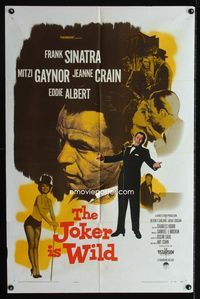 2r457 JOKER IS WILD one-sheet movie poster '57 Frank Sinatra, Mitzi Gaynor, Jeanne Crain