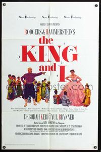 2r476 KING & I one-sheet poster R65 Deborah Kerr & Yul Brynner in Rogers & Hammerstein's musical!