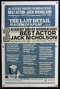 2r496 LAST DETAIL style B one-sheet movie poster '73 Jack Nicholson in the Navy!