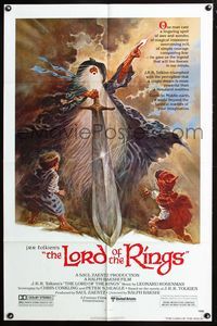 2r558 LORD OF THE RINGS one-sheet '78 J.R.R. Tolkien fantasy classic, Ralph Bakshi, Tom Jung art!
