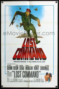 2r560 LOST COMMAND one-sheet movie poster '66 Terpning art of commando Anthony Quinn in Algeria!