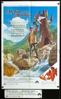 2r626 MY SIDE OF THE MOUNTAIN 1sheet '68 a boy who dreams of leaving civilization to do his thing!