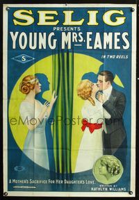2r001 YOUNG MRS. EAMES 1sheet '13 great stone litho art of man who loves both mother and daughter!