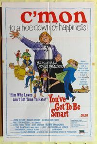 2r994 YOU'VE GOT TO BE SMART one-sheet movie poster '67 Preston Foster, Tom Stern