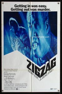 2r997 ZIGZAG one-sheet movie poster '70 George Kennedy, Anne Jackson, Eli Wallach