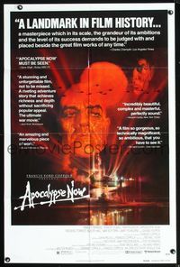 2s020 APOCALYPSE NOW reviews 1sheet '79 Francis Ford Coppola, classic Bob Peak art of Marlon Brando!