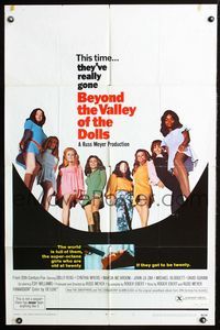 2s029 BEYOND THE VALLEY OF THE DOLLS one-sheet poster '70 Russ Meyer's girls who are old at twenty!