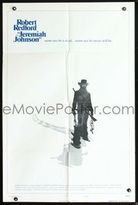 2s189 JEREMIAH JOHNSON style C 1sheet '72 cool image of Robert Redford, directed by Sydney Pollack!