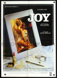 2s193 JOY int'l one-sheet movie poster '83 French Canadian sex, sexy Claudia Udy in mirror!
