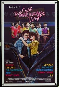 2s201 LAST AMERICAN VIRGIN one-sheet movie poster '82 teen comedy, see it or be it!