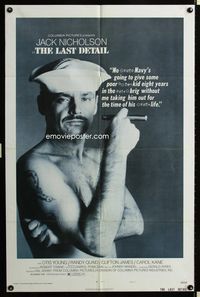 2s202 LAST DETAIL style A one-sheet poster '73 great image of sailor Jack Nicholson with cigar!