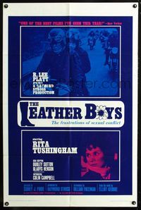 2s211 LEATHER BOYS one-sheet movie poster '66 Rita Tushingham in English motorcycle classic!