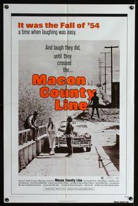 2s233 MACON COUNTY LINE one-sheet movie poster '74 Alan Vint, Cheryl Waters, Max Baer, true story!